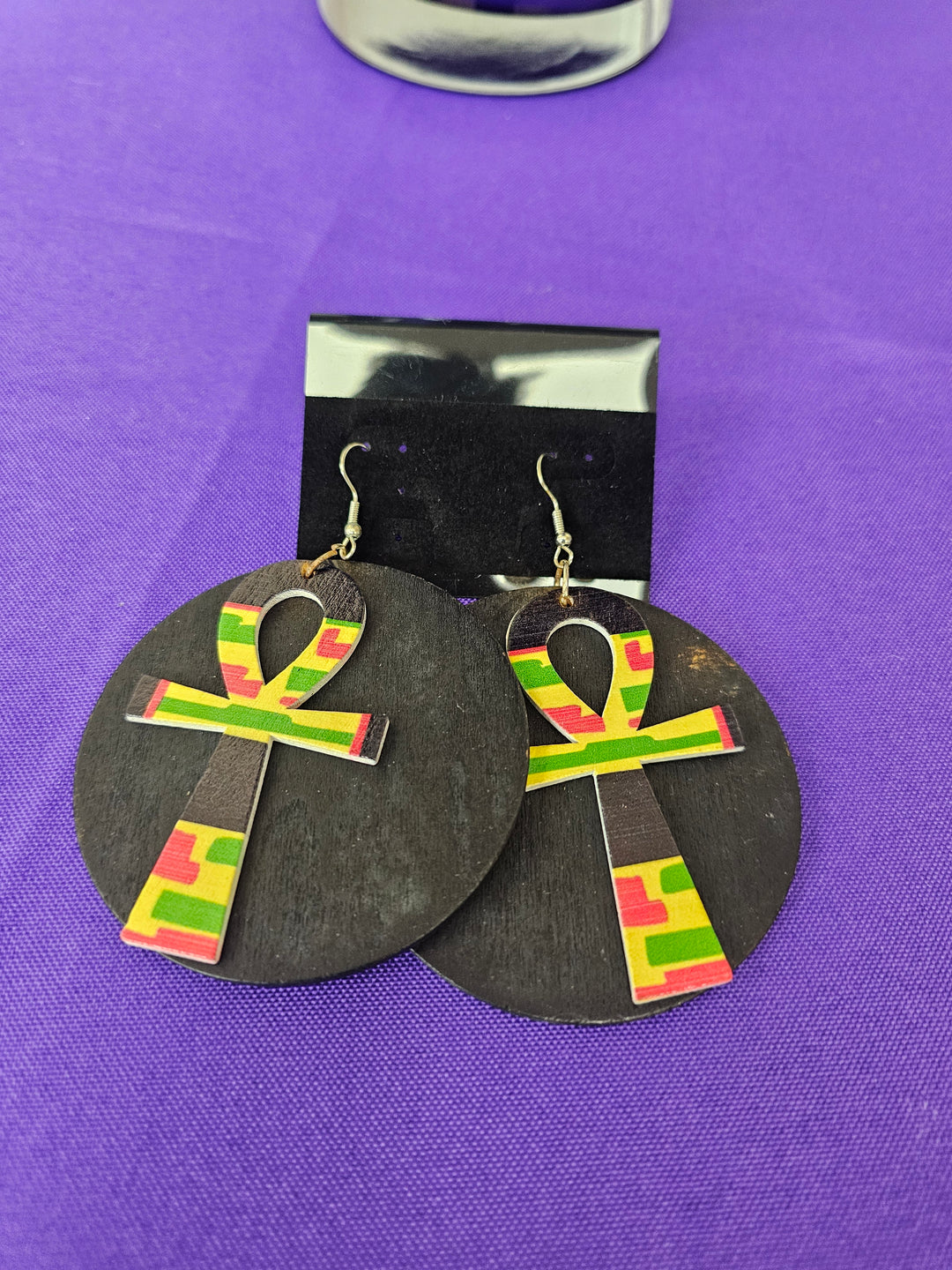 Wooden African Earrings