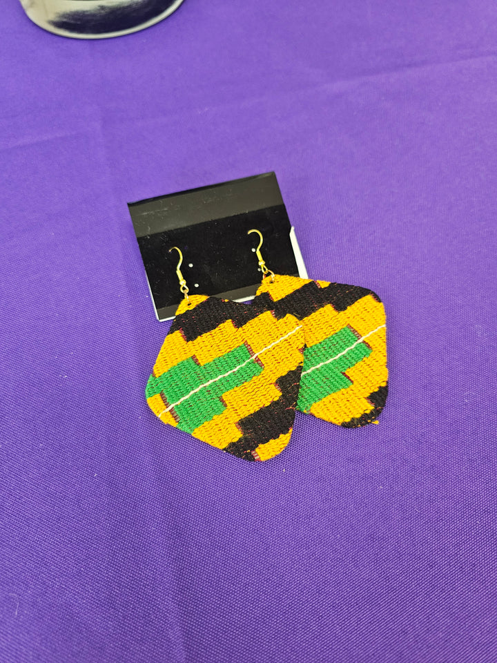 Wooden African Earrings