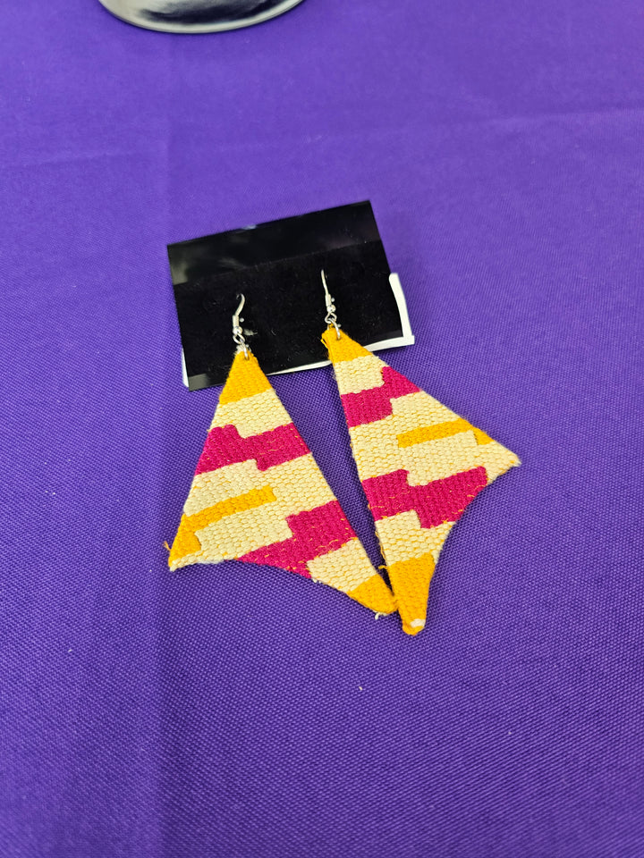 Wooden African Earrings