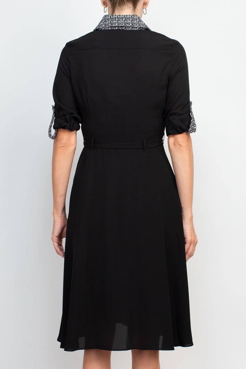 Nanette Lepore collared knit detail button down dress – Renee's Boutique LLC