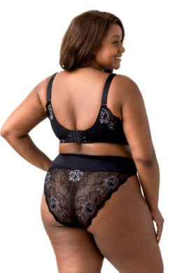 Microfiber Lace Moulded Soft Cup Bra (Elila 1903)