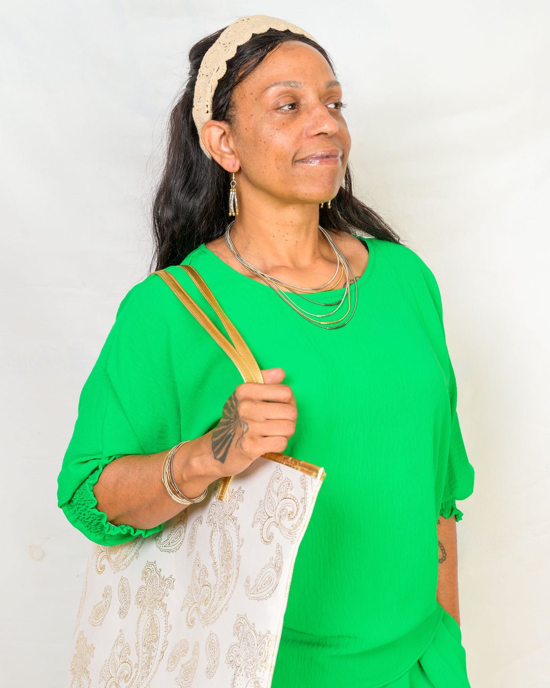 Airflow Top with Shirring Cuff
