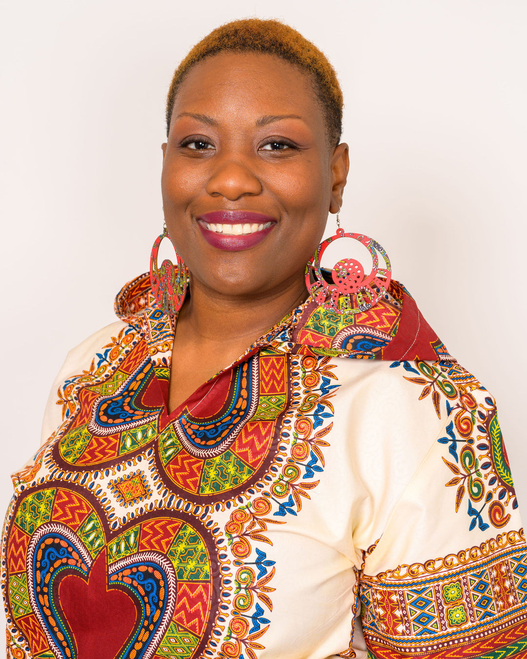 Wooden African Earrings