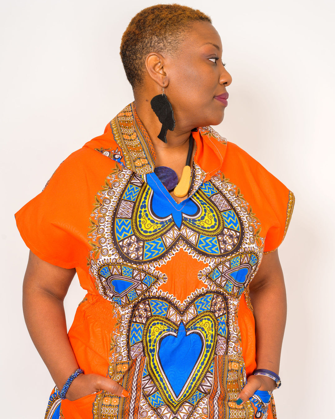 Wooden African Earrings