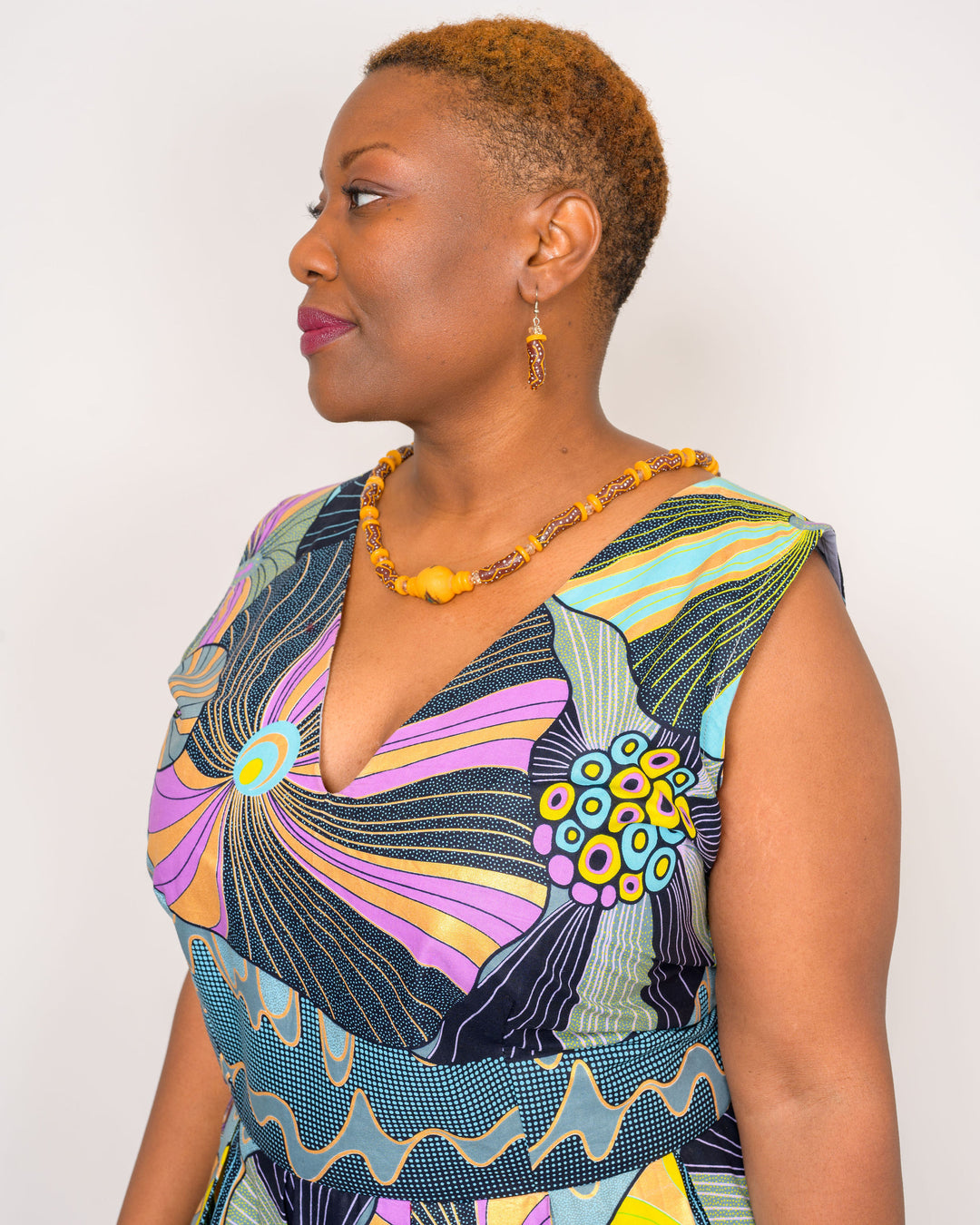 Wooden African Earrings