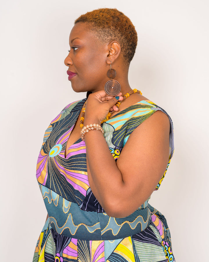 Wooden African Earrings