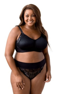 Microfiber Lace Moulded Soft Cup Bra (Elila 1903)