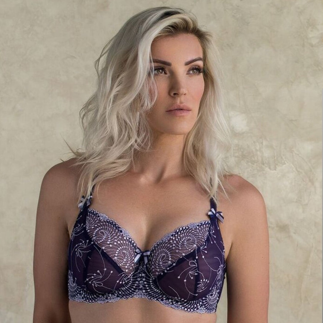 Limited Edition Purple Nicole See-Thru Lace Bra