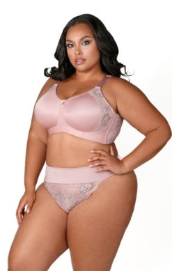 Microfiber Lace Moulded Soft Cup Bra (Elila 1903)