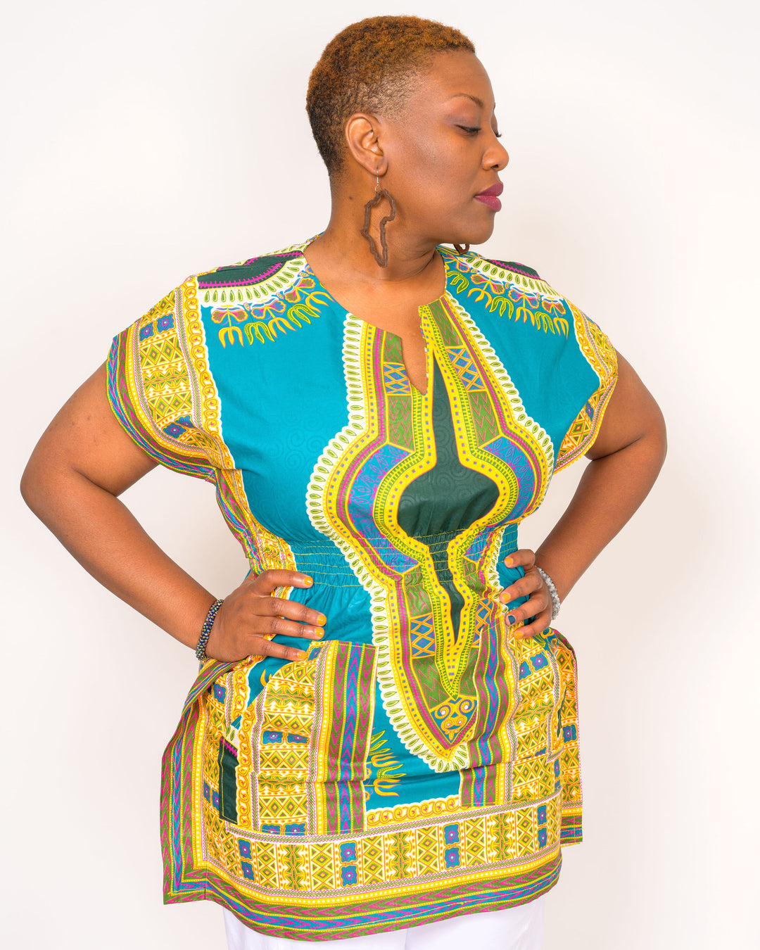 Wooden African Earrings