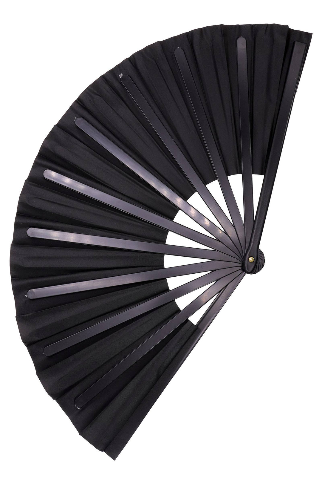 Renee’s Boutique Signature Logo Folding Fan – Black, 13" Line Dance Style