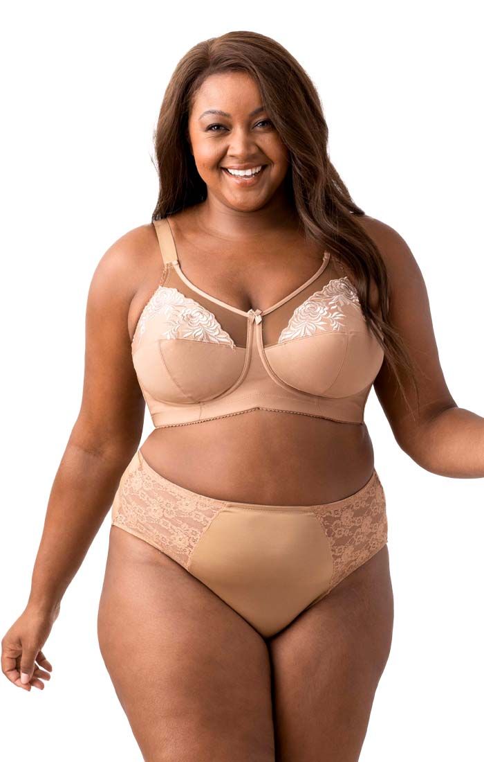 Embroidered Soft Cup Bra (Elila 1301)