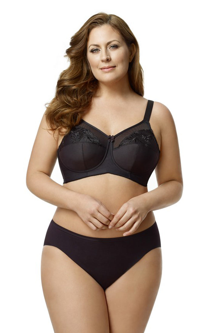Embroidered Soft Cup Bra (Elila 1301)