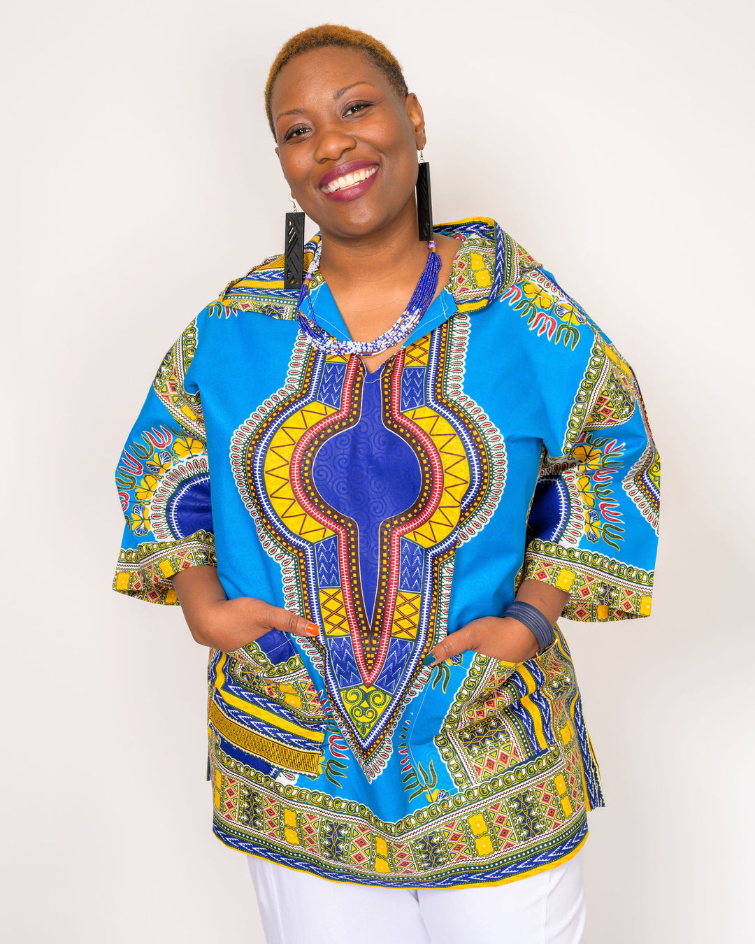 Wooden African Earrings
