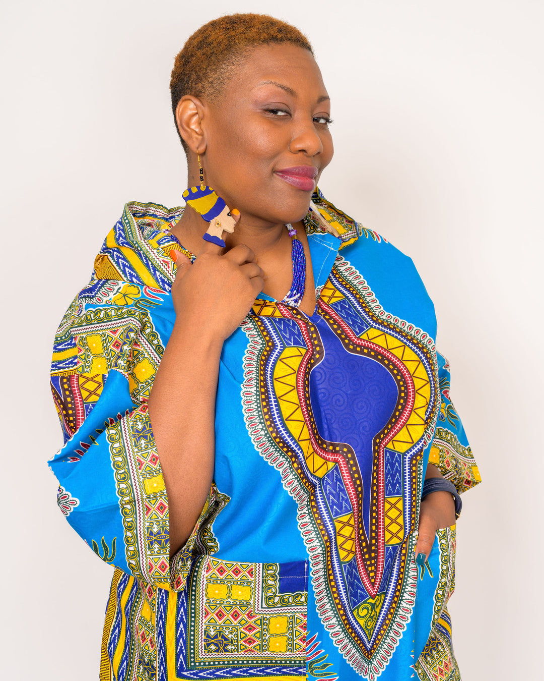 Wooden African Earrings