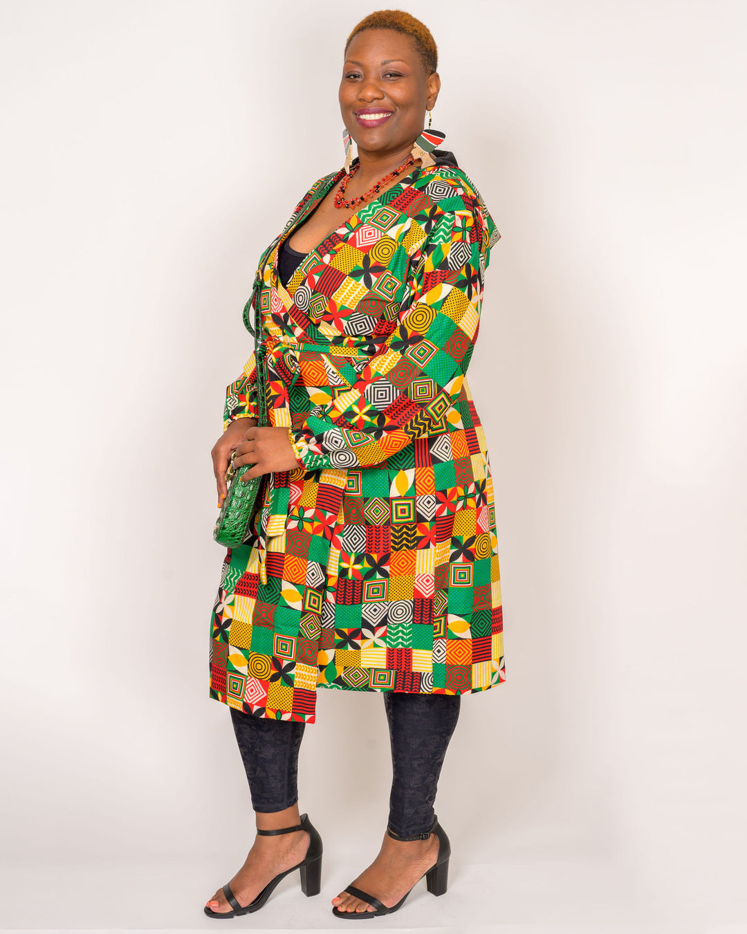 Wooden African Earrings
